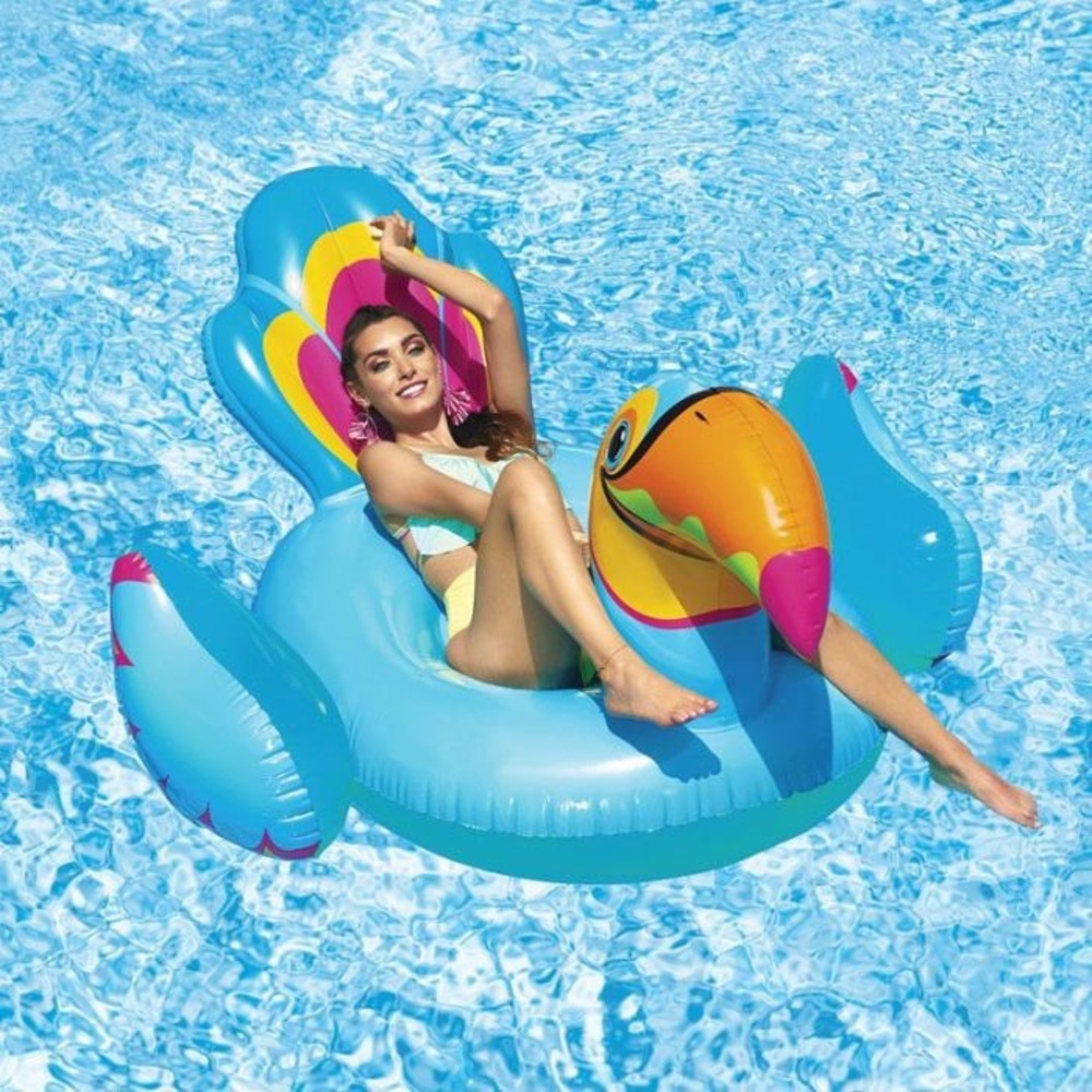 Tipsy Toucan Ride-On Pool Float - Picture 2 of 2